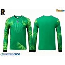 Maglie da calcio Brasile Portiere Seconda Maglia Bambino Mondiali 2026  Manica Lunga + Pantaloni corti)